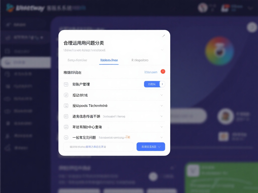 合理运用问题分类功能
必威Betway客服系统通