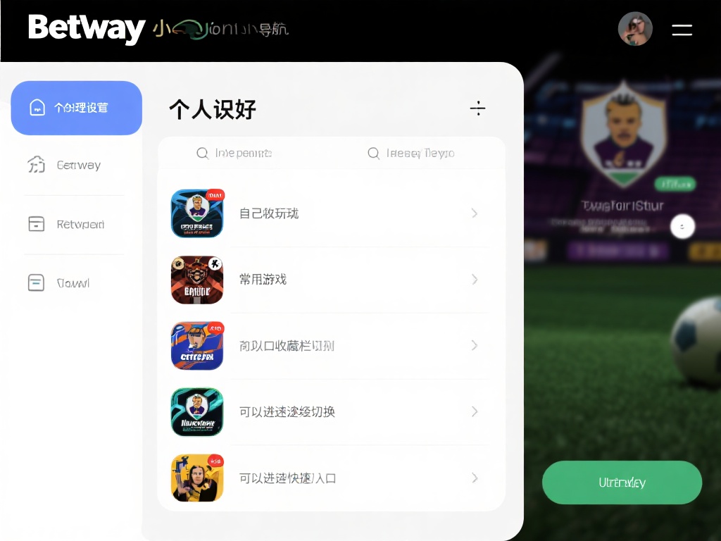 掌握Betway必威小导航技巧实现游戏快速切换 合理设置个人偏好:betway小导航允许玩家设置常
