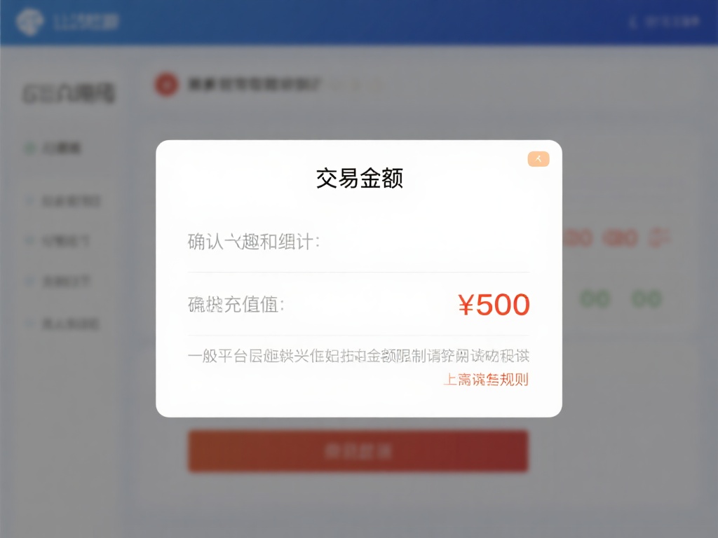 确认交易金额：根据个人兴趣和预算，选择合适的充值额